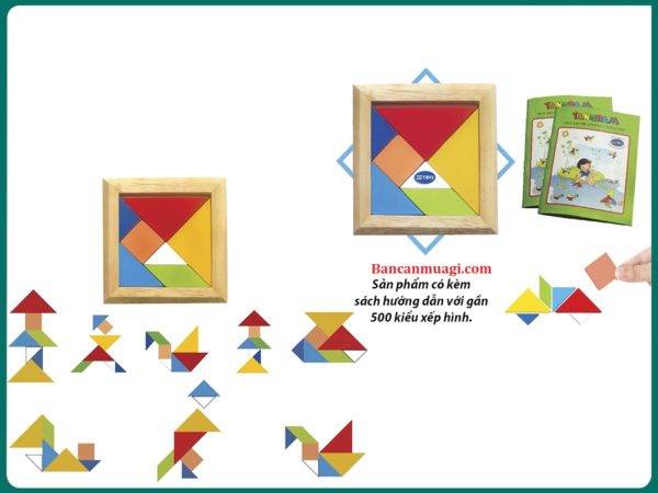 Đồ chơi Tangram đơn bằng Gỗ