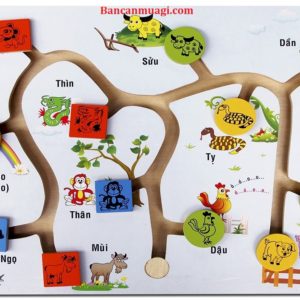 Đồ chơi Tìm hình 12 con giáp bằng Gỗ